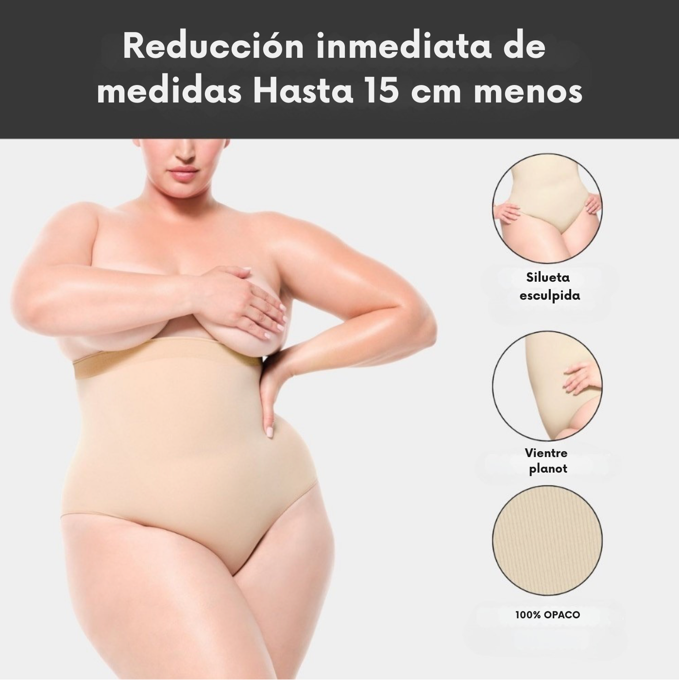 Braga moldeadora efecto vientre plano inmediato