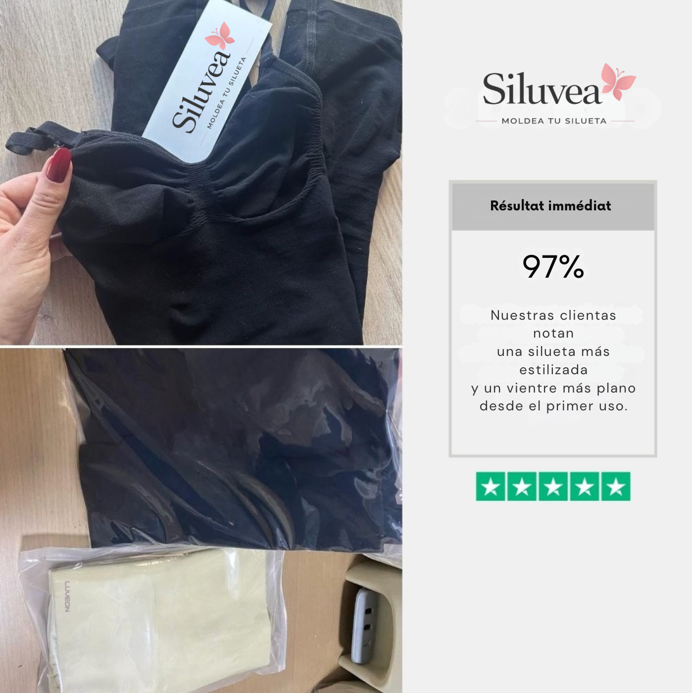 Braga moldeadora efecto vientre plano inmediato