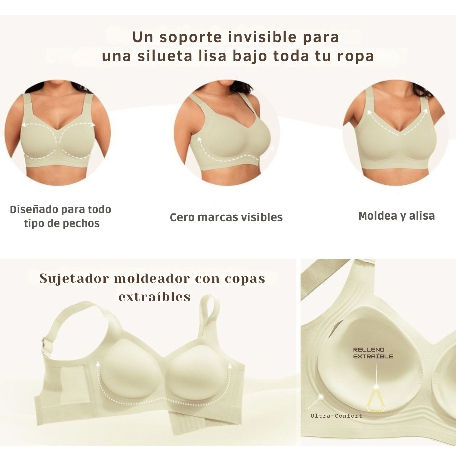 Sujetador moldeador SILUVEA